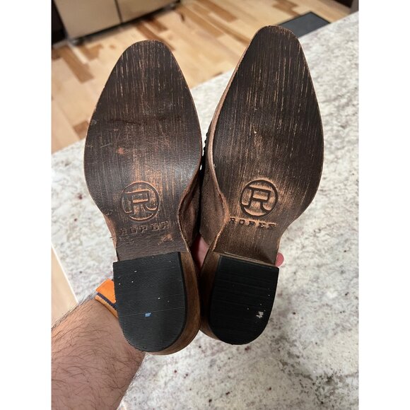 Roper Studded Western Mule Sandals - Size 8.5 - Picture 4 of 5